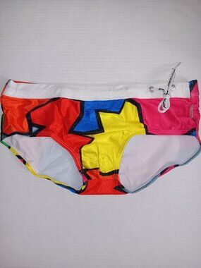 TADDLEE SIDE DRAWSTRING MULTI COLOR SWIMWEAR BOXER BRIEFS